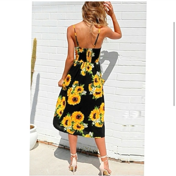 Sunflower Printed Season Dress 🌻 - Picture 4 of 4